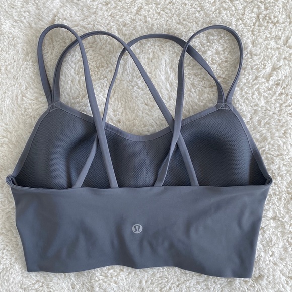 ❤️ Like a Cloud Longline Bra Light Support, B/C Cup Grey Size 6 Asphalt Grey - Picture 5 of 5